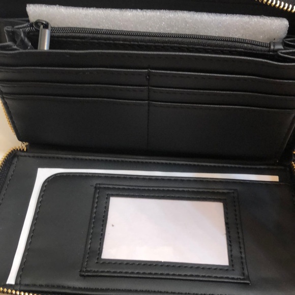 Betsey Johnson Leopard Heart Print White Faux Leather ZA Continental Wallet NWT - Picture 14 of 16